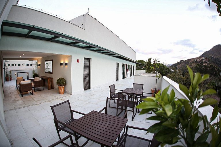 Apartamento decorado en las montañas de Itaipava