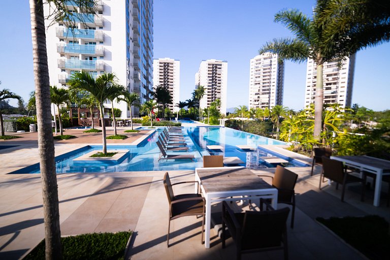 Flat em Ilha Pura ao lado do Rio Centro
