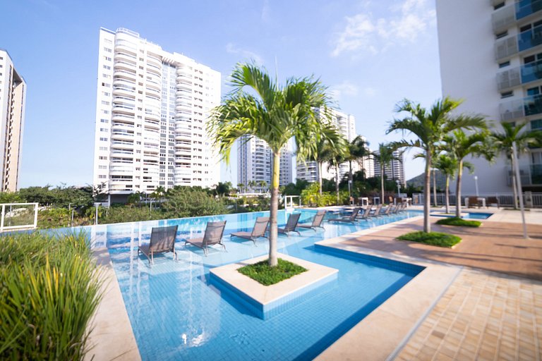 Flat em Ilha Pura ao lado do Rio Centro