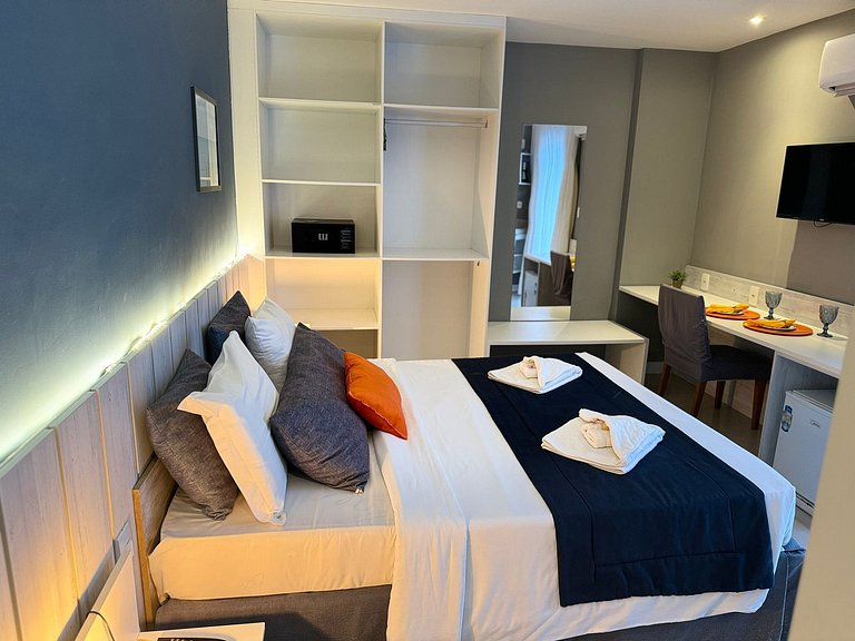 Flat 218 completo com localização privilegiada
