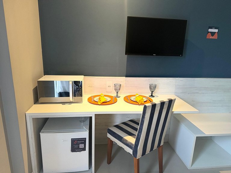 Flat 106 na Passagem 700m da Praia do Forte