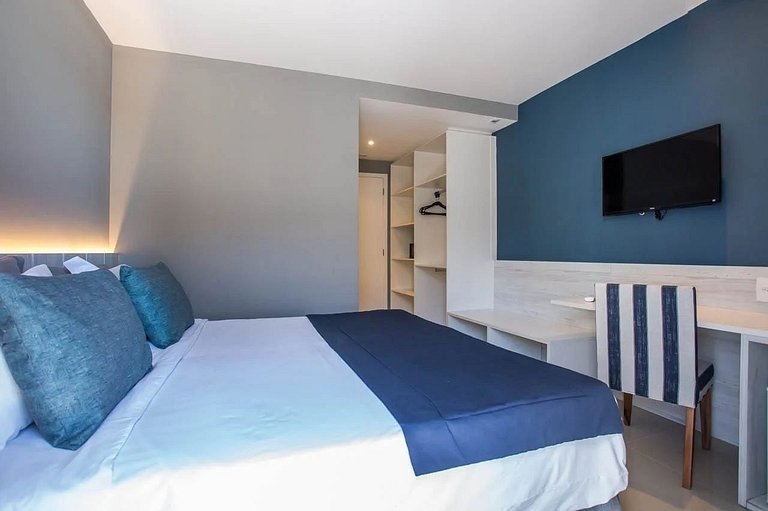Flat 106 na Passagem 700m da Praia do Forte