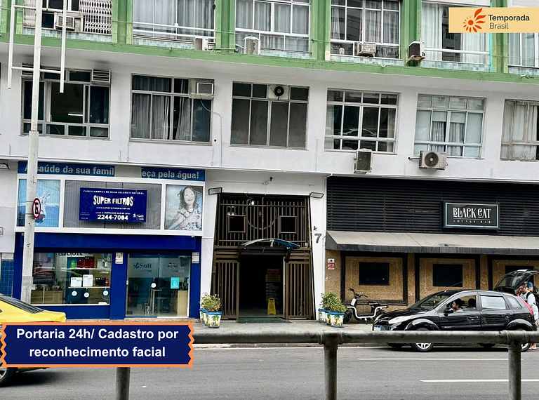 Estudio moderno a 130 metros de la playa de Copacabana