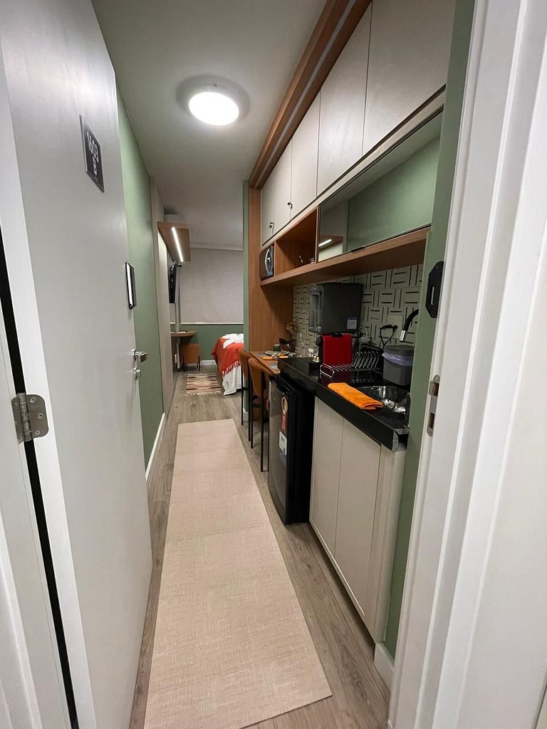 Aconchego em Flat ao lado do Rio Centro