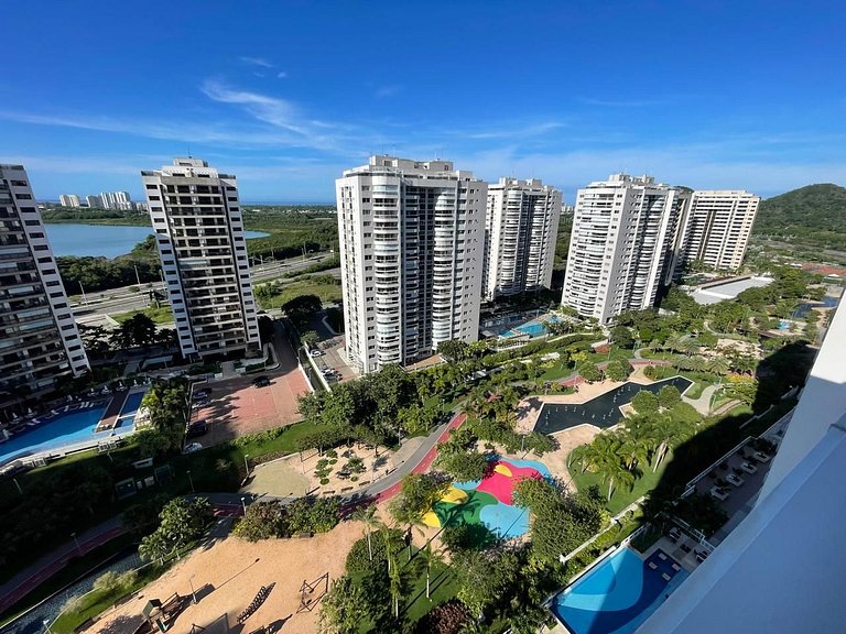 1603 B Flat ao lado do Rio Centro com piscina