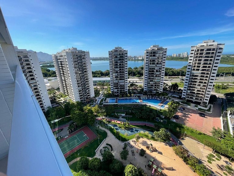 Aconchego em Flat ao lado do Rio Centro
