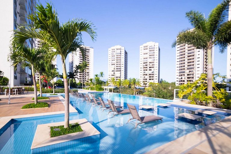1603 B Flat ao lado do Rio Centro com piscina