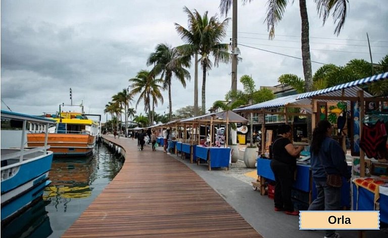 Flat 419 prático na Passagem prox Praia do Forte