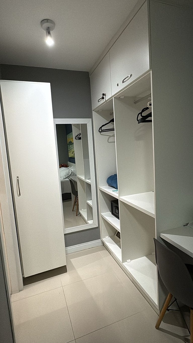 Flat 209 confortável na Passagem - 700m da Praia