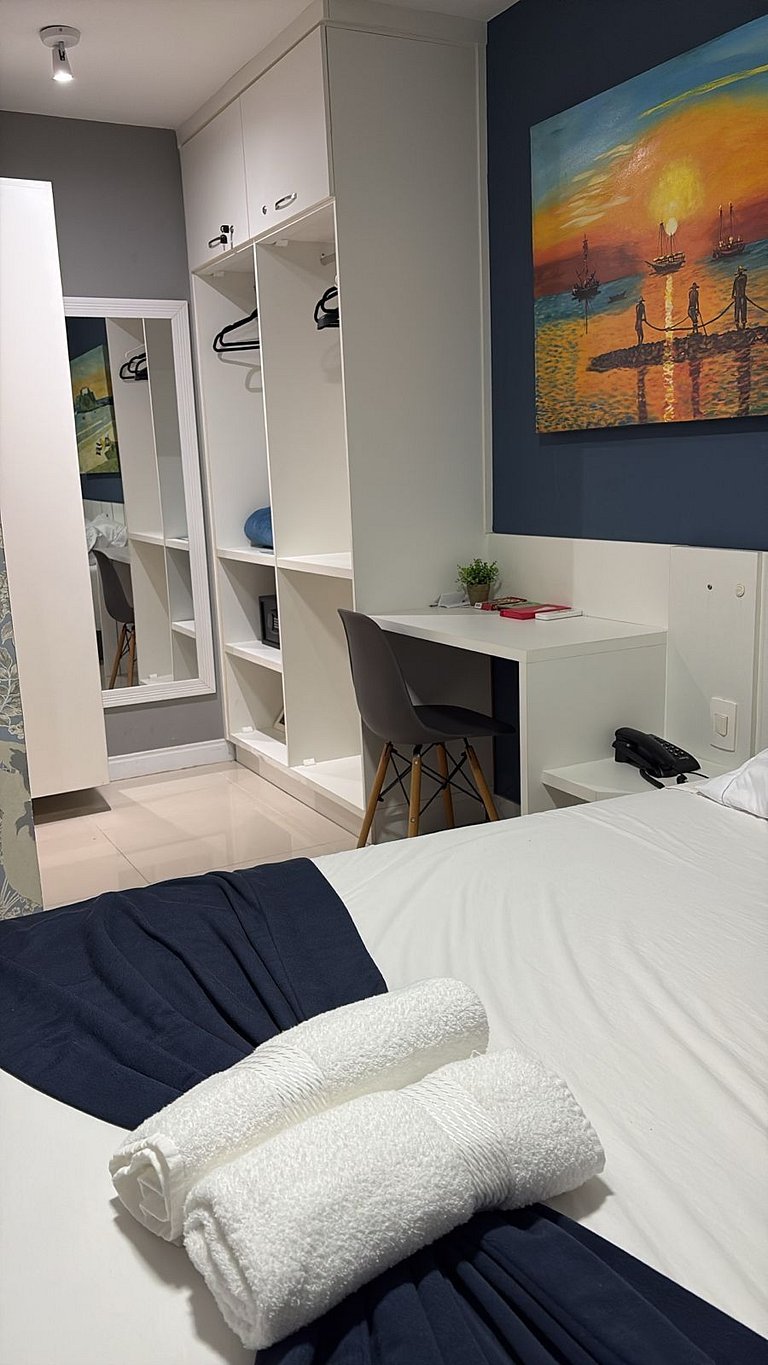 Flat 209 confortável na Passagem - 700m da Praia