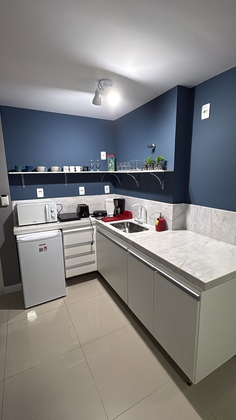 Flat 209 confortável na Passagem - 700m da Praia