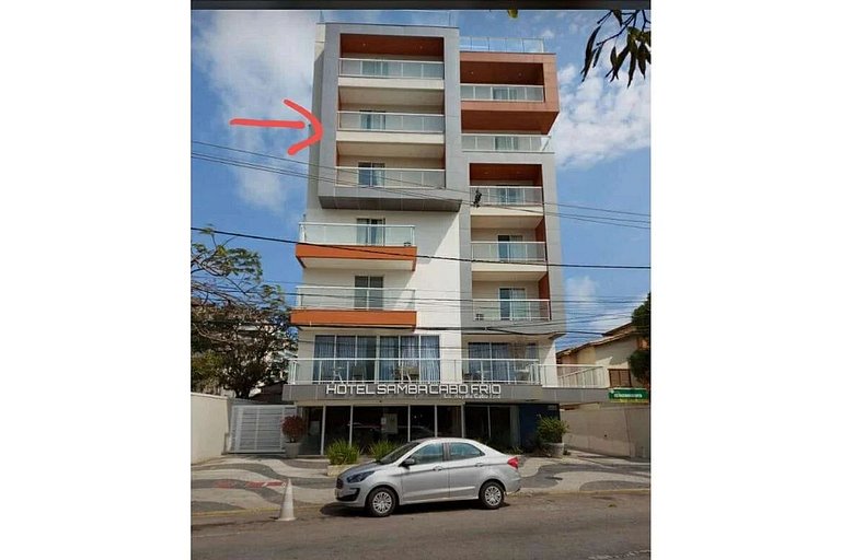 Flat 209 confortável na Passagem - 700m da Praia