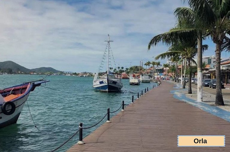 Flat 209 confortável na Passagem - 700m da Praia