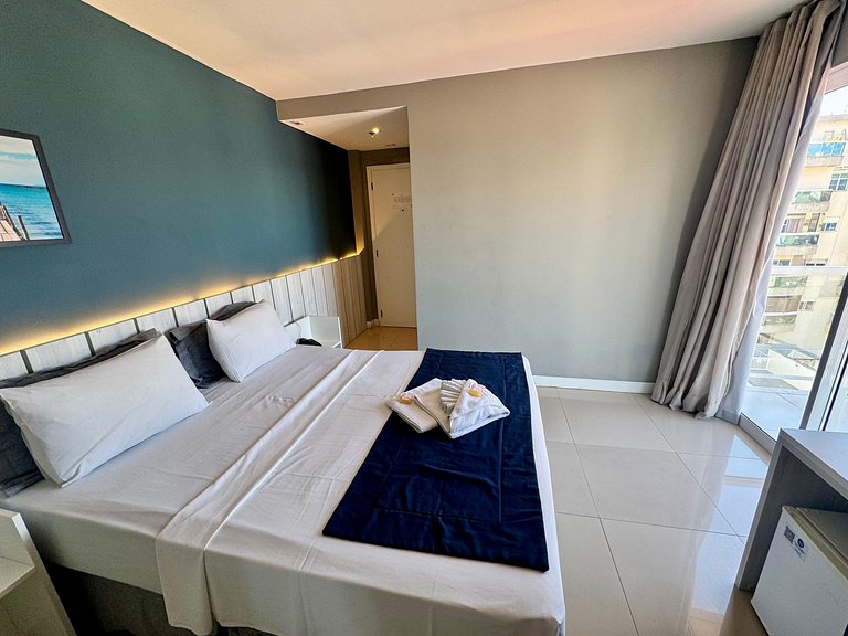 Flat 419 prático na Passagem prox Praia do Forte