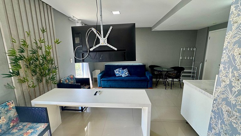 Flat 209 confortável na Passagem - 700m da Praia