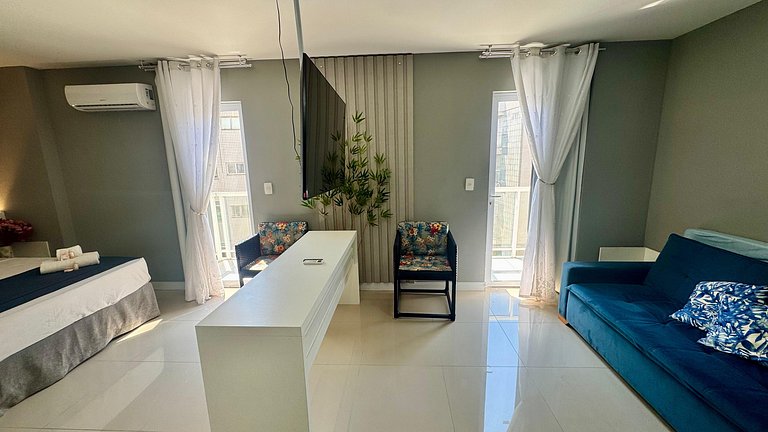 Flat 209 confortável na Passagem - 700m da Praia
